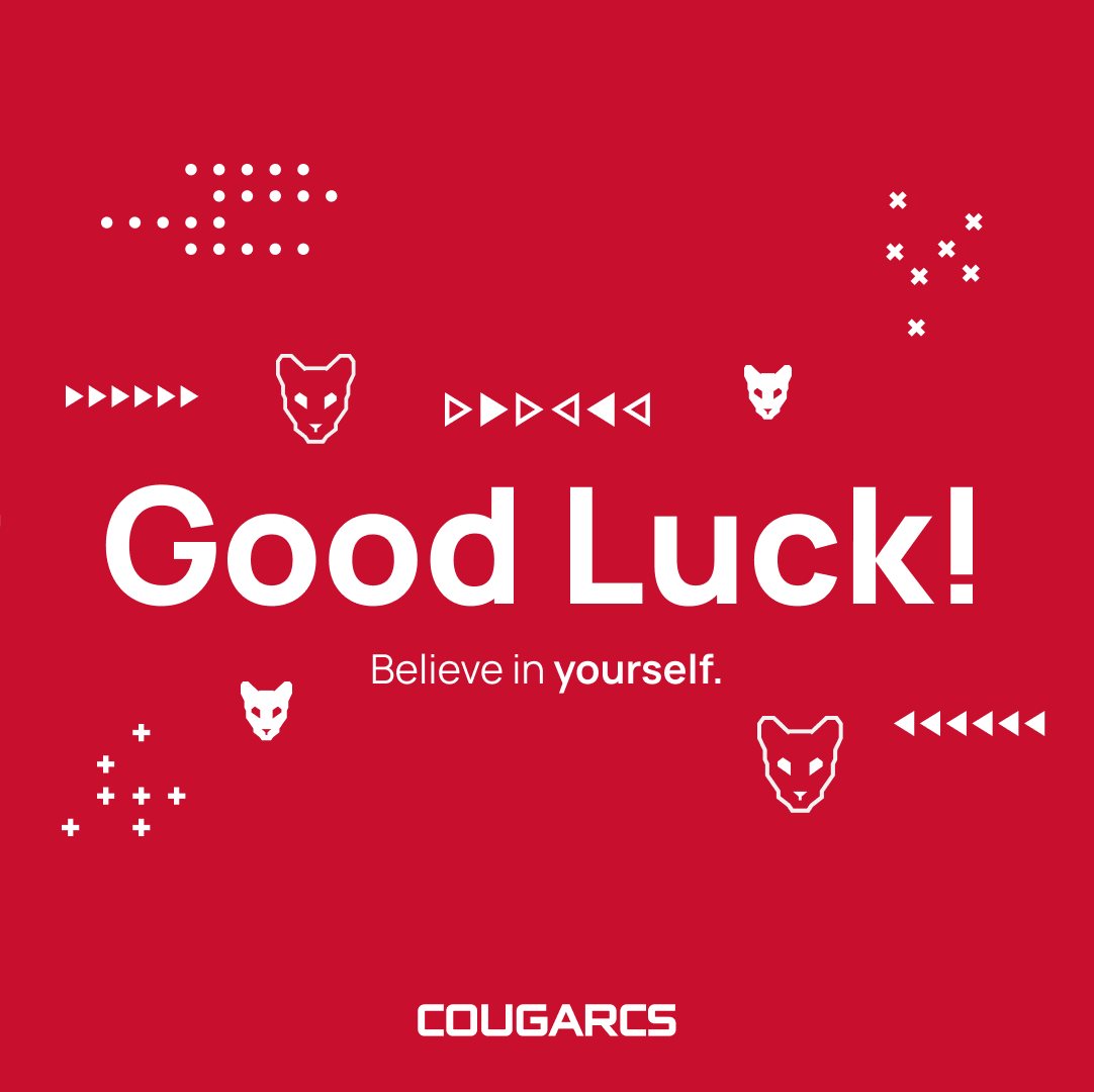 CougarCS good luck post